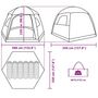 Voir la diapositive 6 : VIDAXL Tente de familiale igloo 6 personnes bleu impermeable