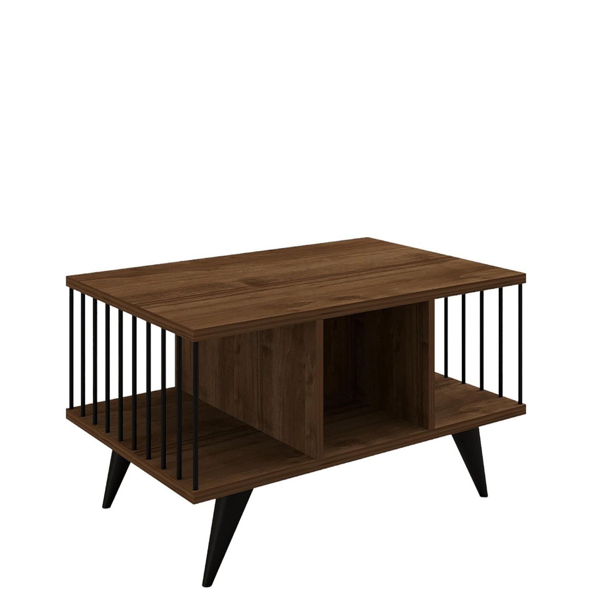 Habitat et Jardin Table basse en bois  Bert  - 90 x 60 x 40 cm - Noyer