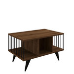 Habitat et Jardin Table basse en bois  Bert  - 90 x 60 x 40 cm - Noyer