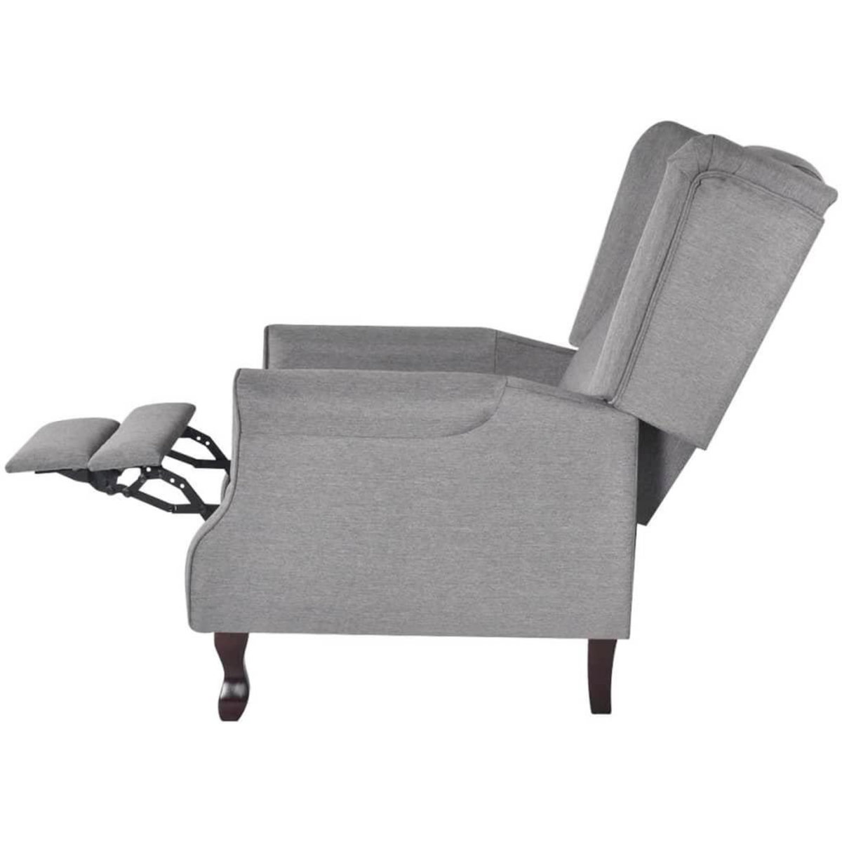 VIDAXL Fauteuil gris tissu