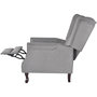 Voir la diapositive 4 : VIDAXL Fauteuil gris tissu