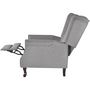 Voir la diapositive 4 : VIDAXL Fauteuil gris tissu