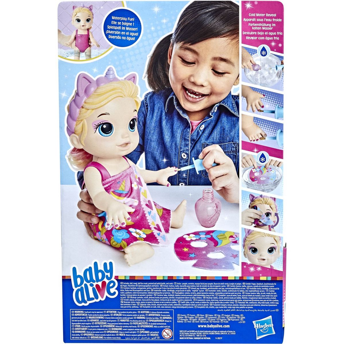 HASBRO Bébé Alive cheveux blond Licorne 