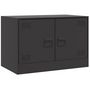 Voir la diapositive 2 : VIDAXL Meuble TV noir 67x39x44 cm acier