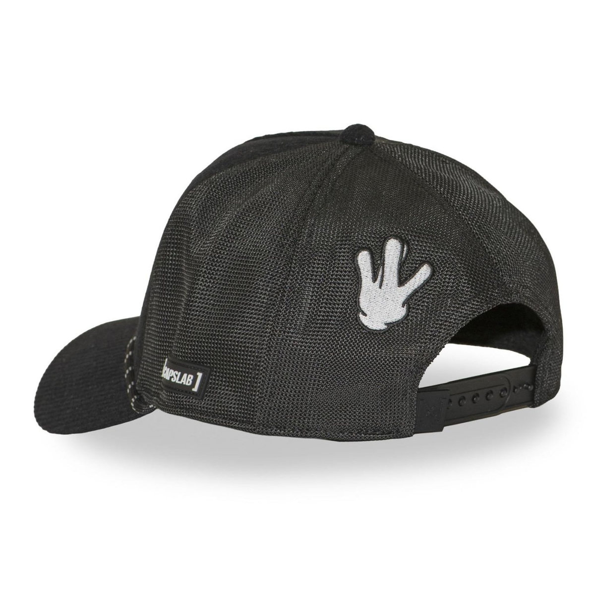 CAPSLAB Casquette trucker premium avec filet et patch Bad Dog