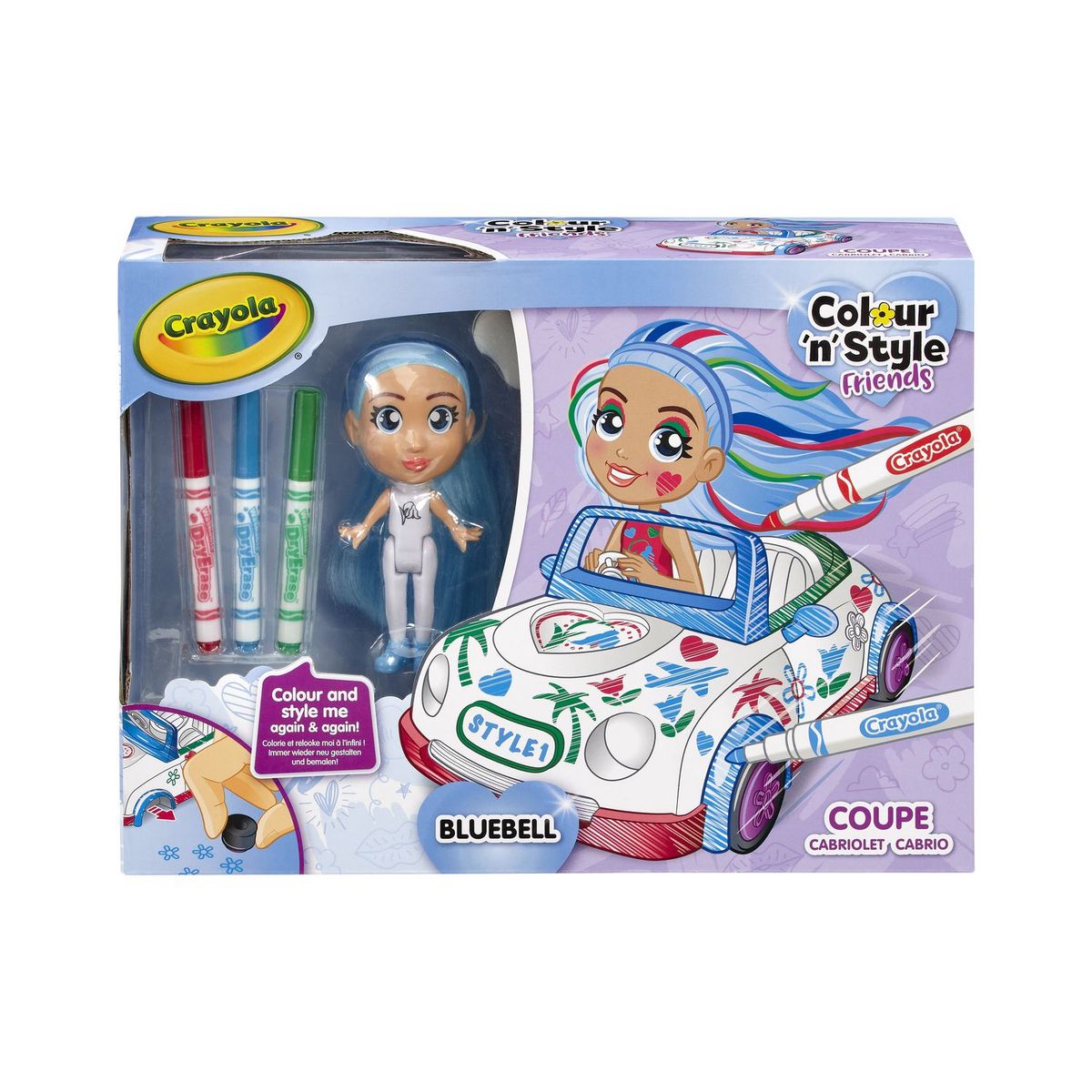 GOLIATH Poupées Colour 'n' Style Friends Colour Cars