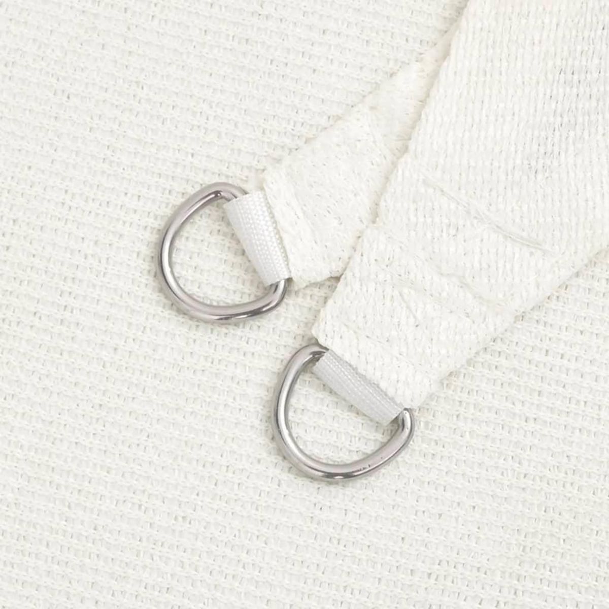 VIDAXL Voile d'ombrage 160 g/m^2 Blanc 3,5x3,5x4,9 m PEHD