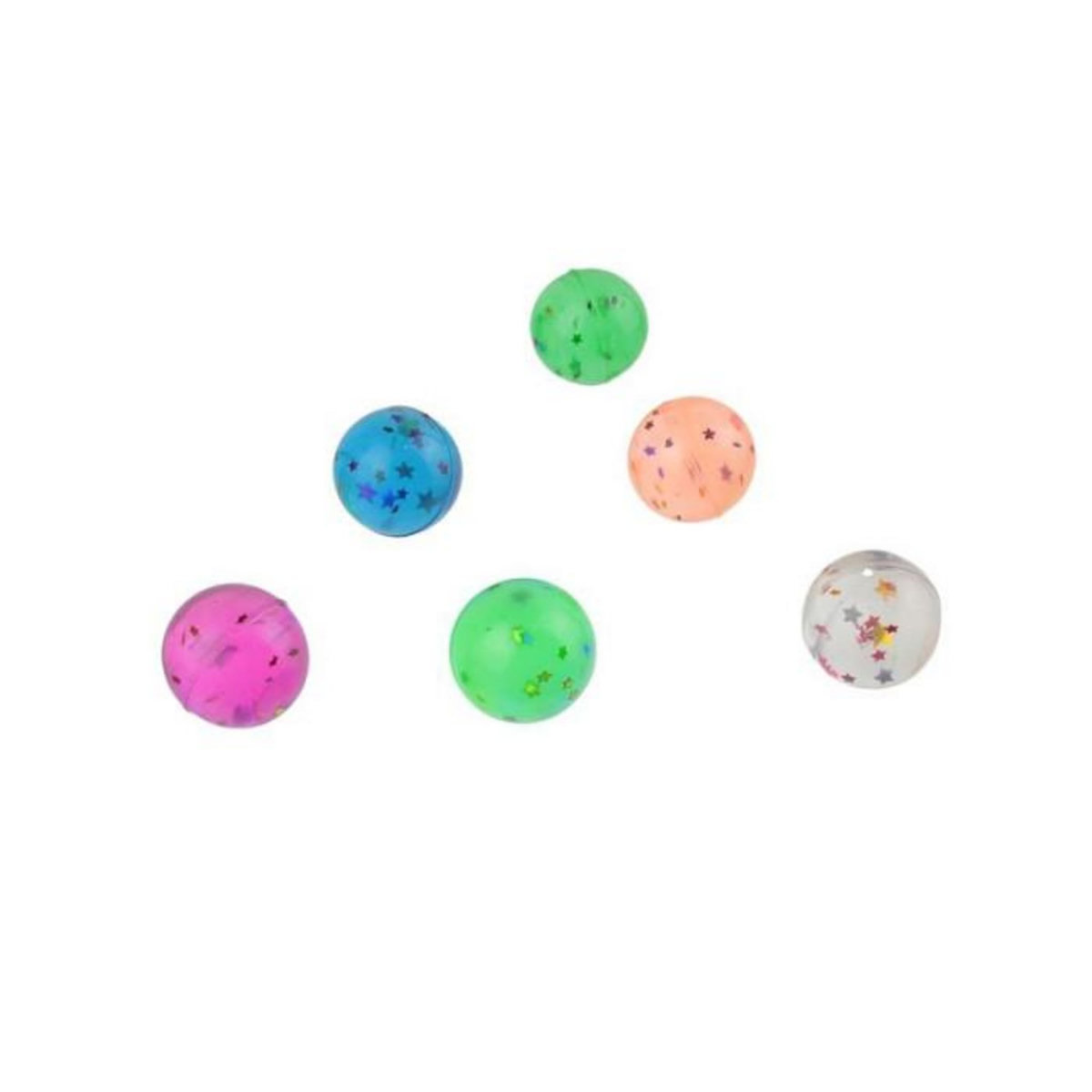 Paris Prix Lot de 6 Balles Rebondissantes  Mômes  2cm Multicolore