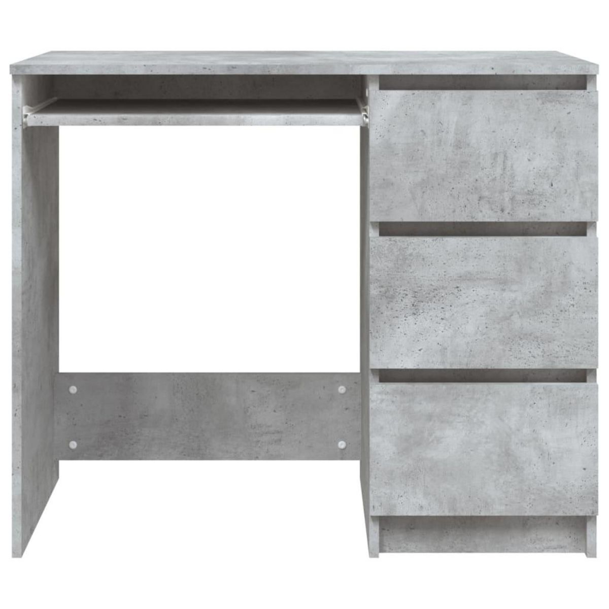 VIDAXL Bureau Gris beton 90x45x76 cm Bois d'ingenierie