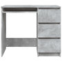 Voir la diapositive 5 : VIDAXL Bureau Gris beton 90x45x76 cm Bois d'ingenierie