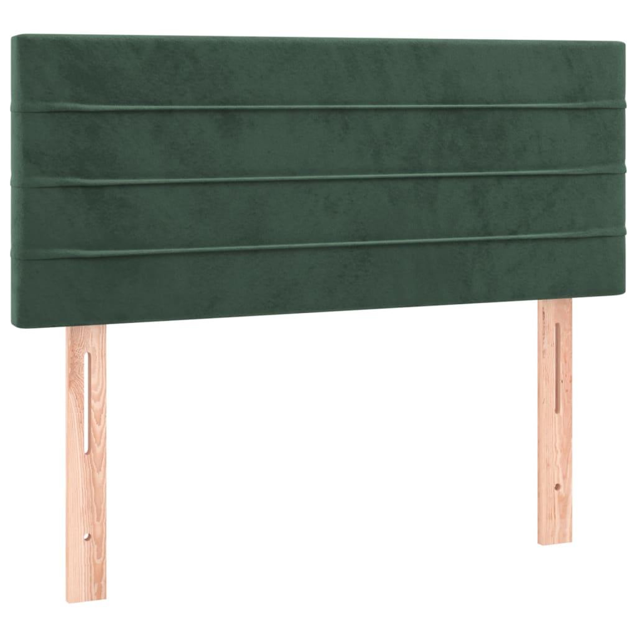 Voir la diapositive 2 : VIDAXL Tete de lit Vert fonce 90x5x78/88 cm Velours