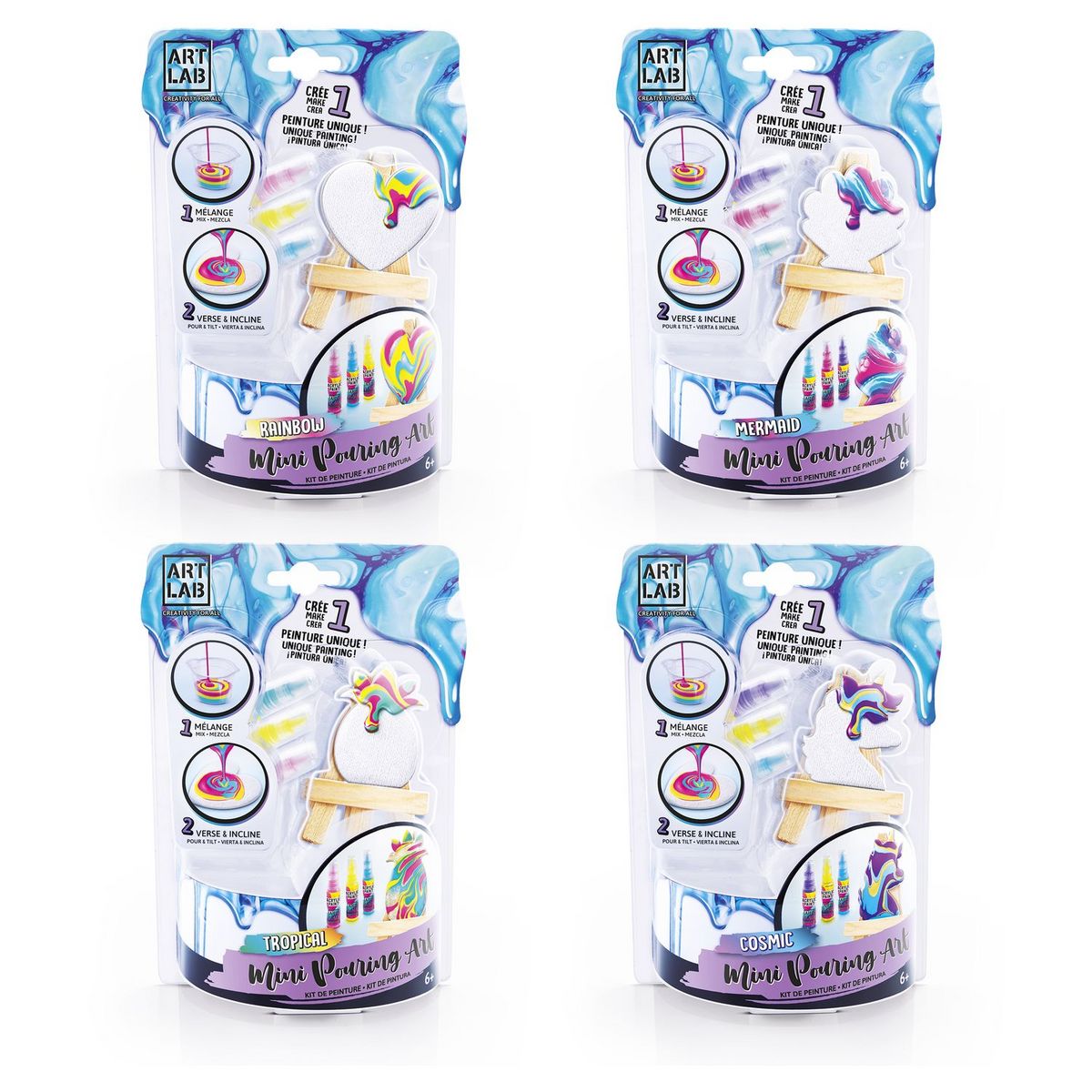 CANAL TOYS Kit Pouring paint mini chevalet