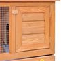 Voir la diapositive 3 : VIDAXL Clapier d'exterieur Enclos pour petits animaux 1 porte Bois