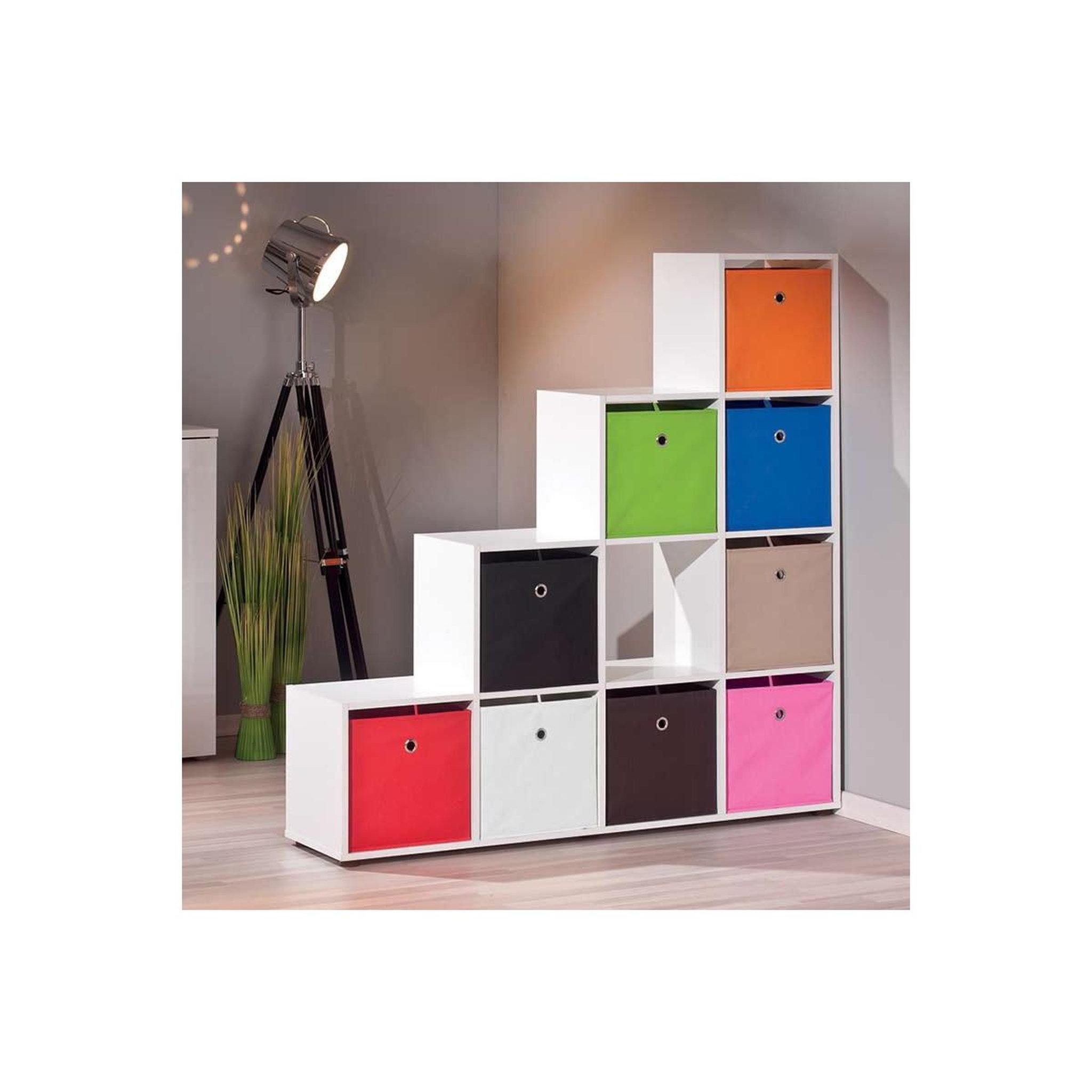 Voir la diapositive 5 : INTERLINK Boîte de rangement pliable  kase  32cm rouge