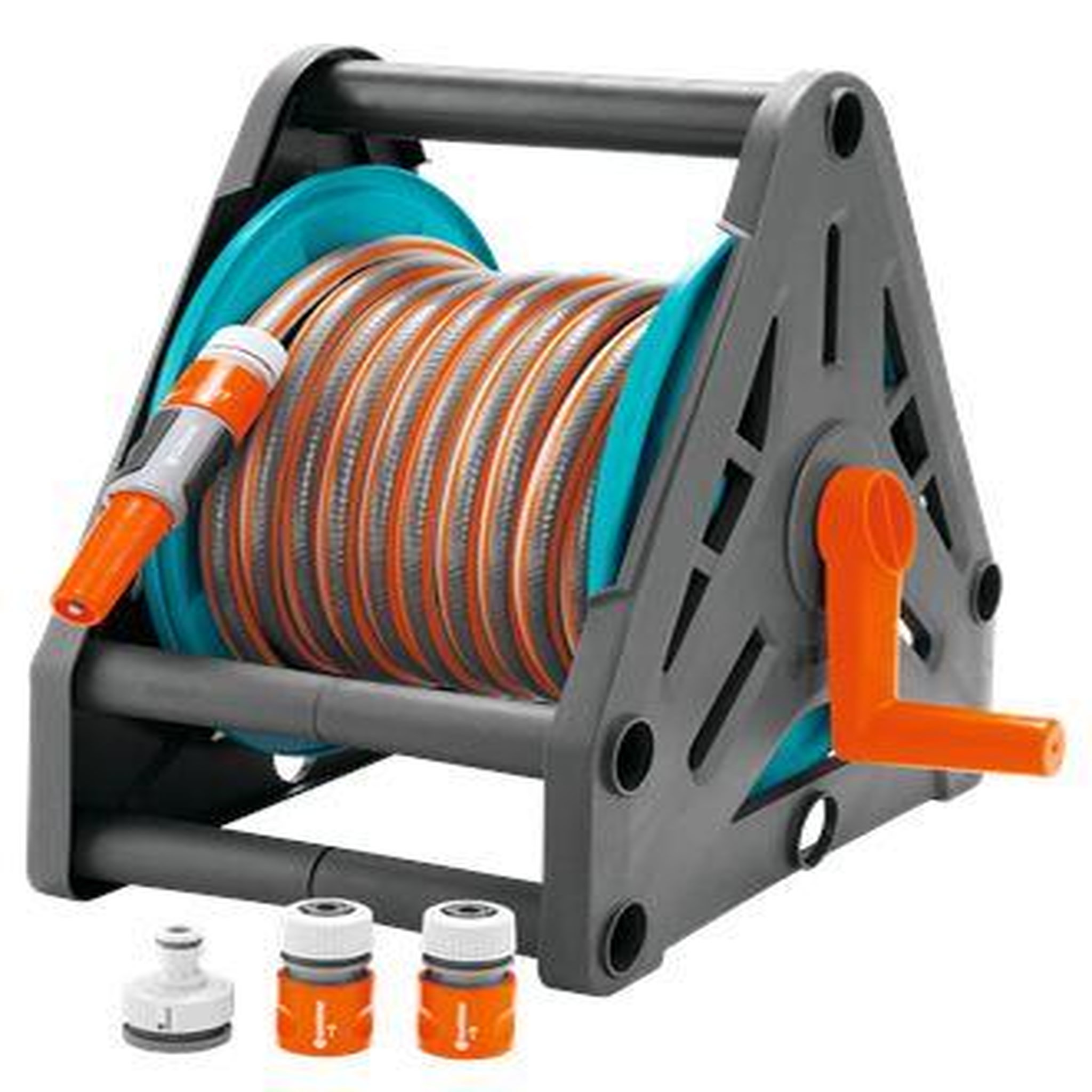 Gardena Devidoir portable équipé - 15 m de tuyau + lance + accessoires