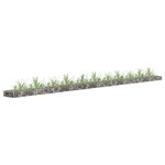 VIDAXL Lit sureleve a gabion Acier galvanise 450x30x10 cm