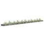 Voir la diapositive 1 : VIDAXL Lit sureleve a gabion Acier galvanise 450x30x10 cm