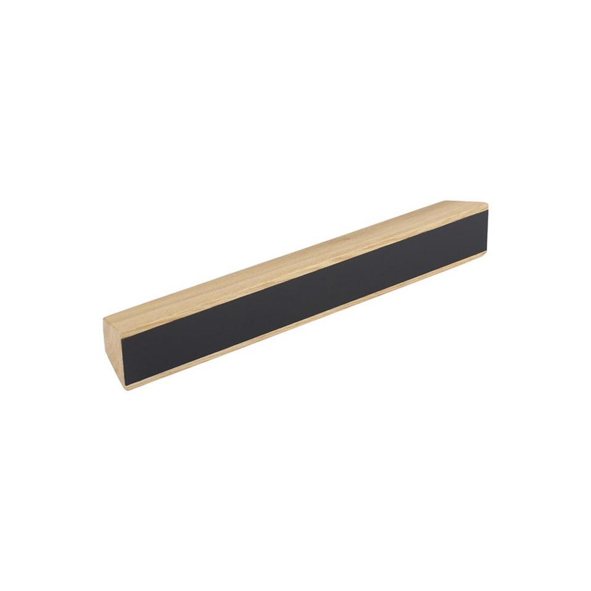 CENTRALE BRICO Poignée Xin 192 chêne laqué/noir