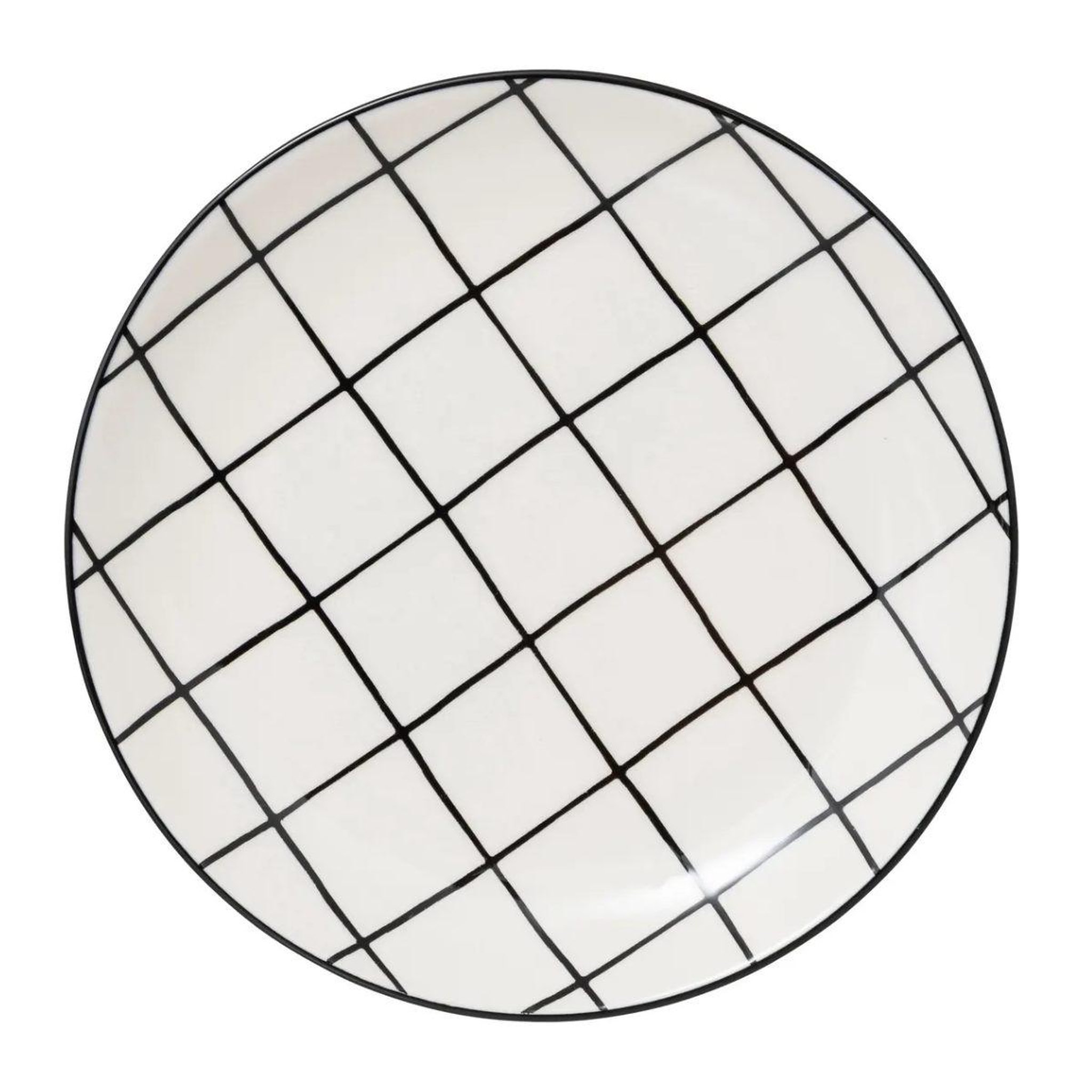 SECRET DE GOURMET Lot de 6 assiettes à dessert  family corner  20cm blanc