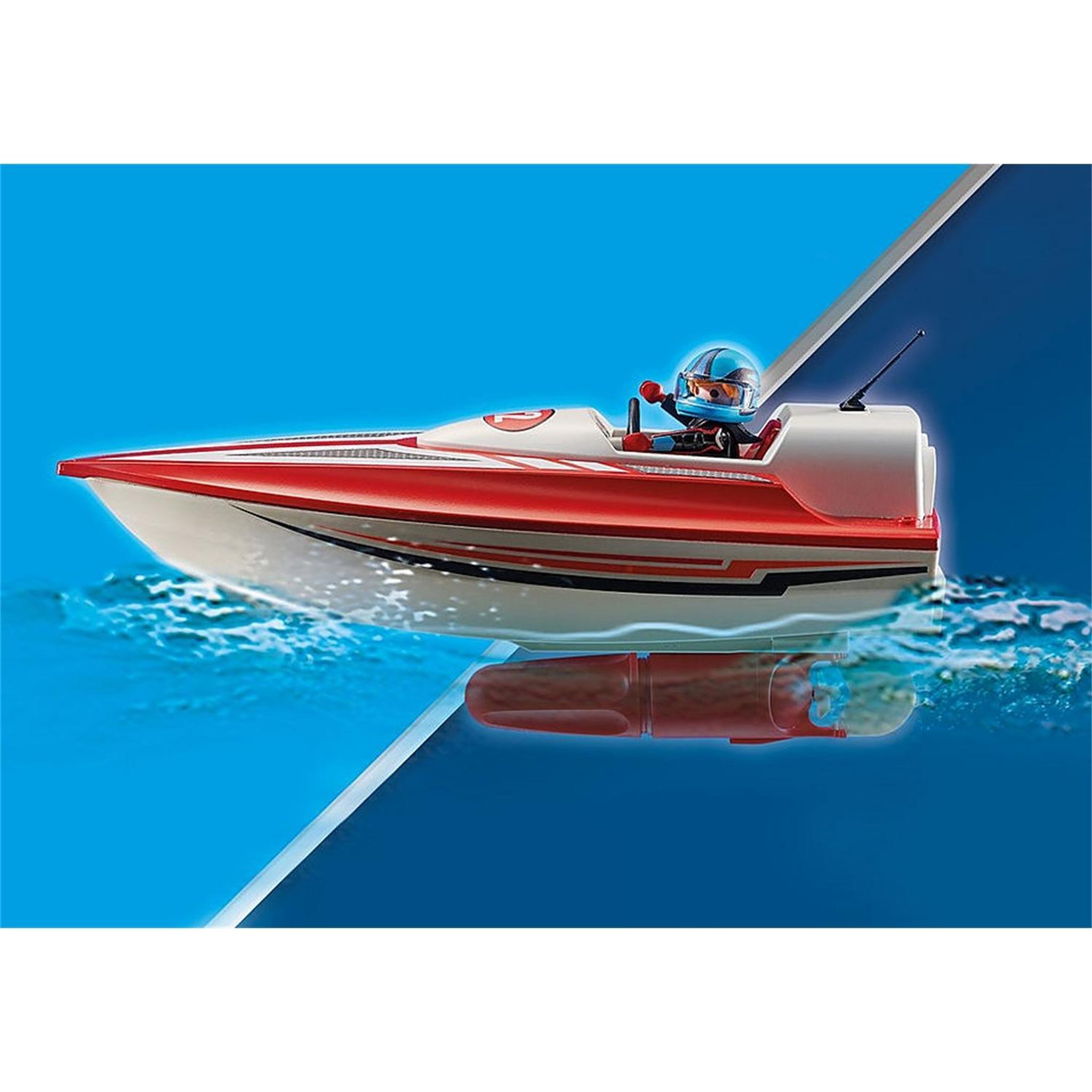 Voir la diapositive 3 : PLAYMOBIL Sports et Action Bateau et moteur submersible