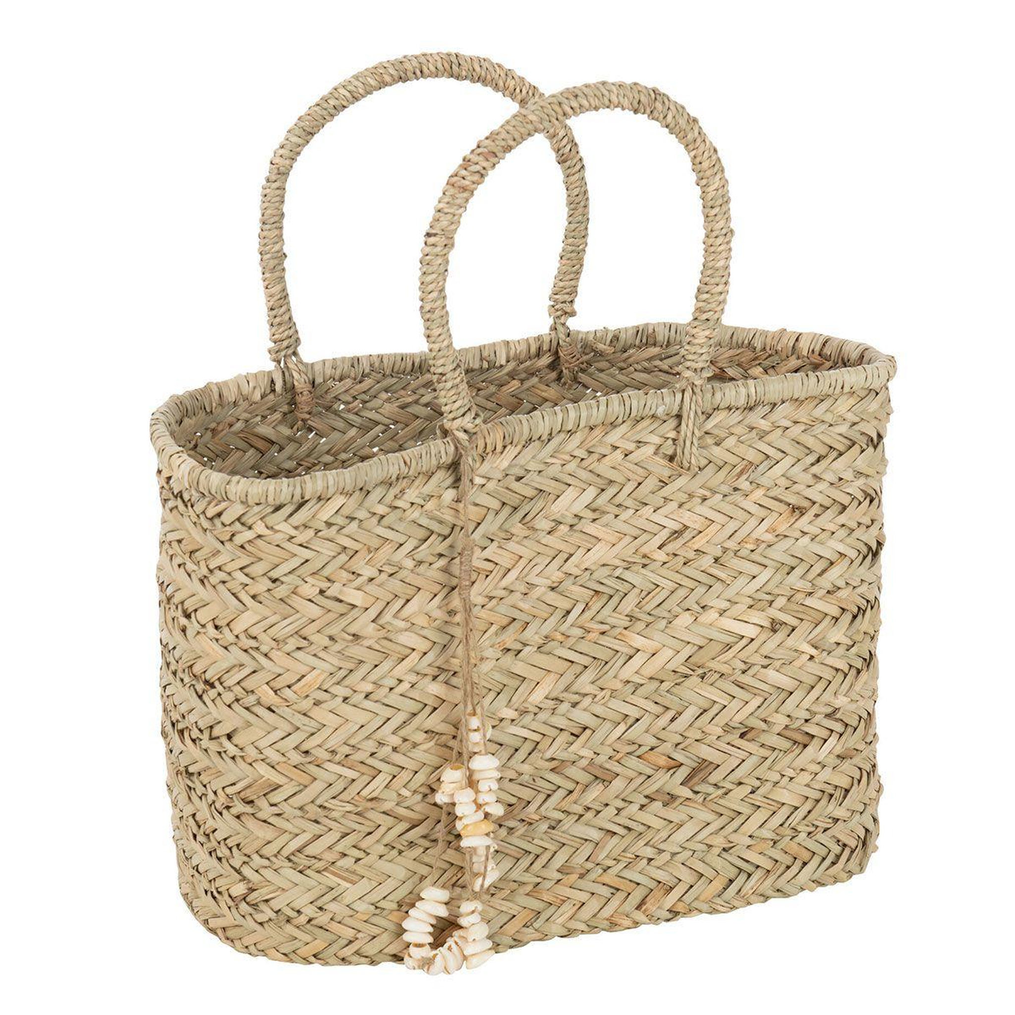 J-LINE Sac de Plage  Coquillages  51cm Naturel
