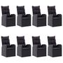 Voir la diapositive 5 : VIDAXL Ensemble a manger de jardin 9 pcs Noir