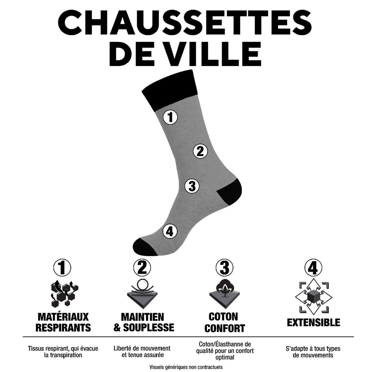 PIERRE CARDIN Lot de 3 Paires de chaussettes de ville unies modèle PC 00399