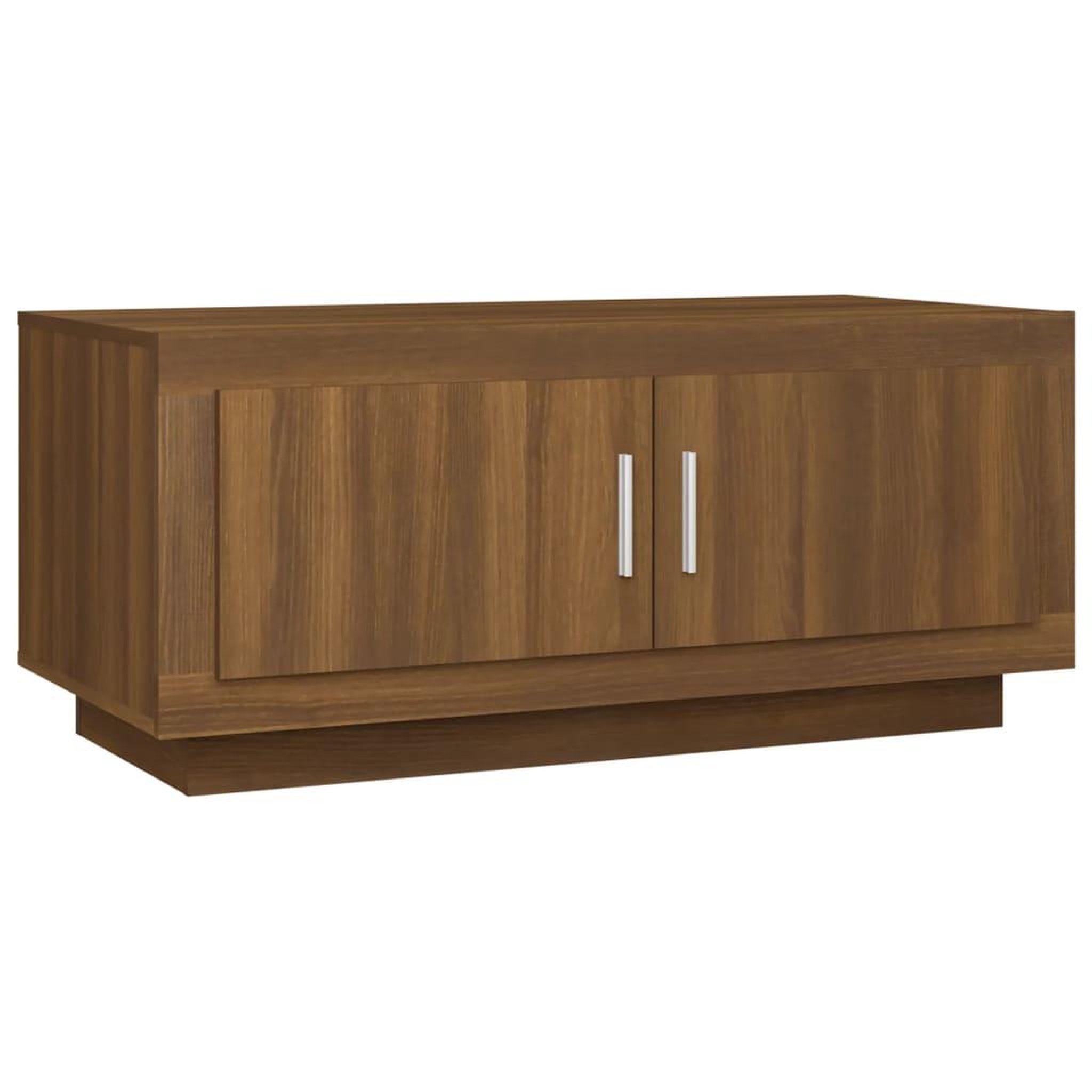 Voir la diapositive 2 : VIDAXL Table basse Chene marron 102x50x45 cm Bois d'ingenierie
