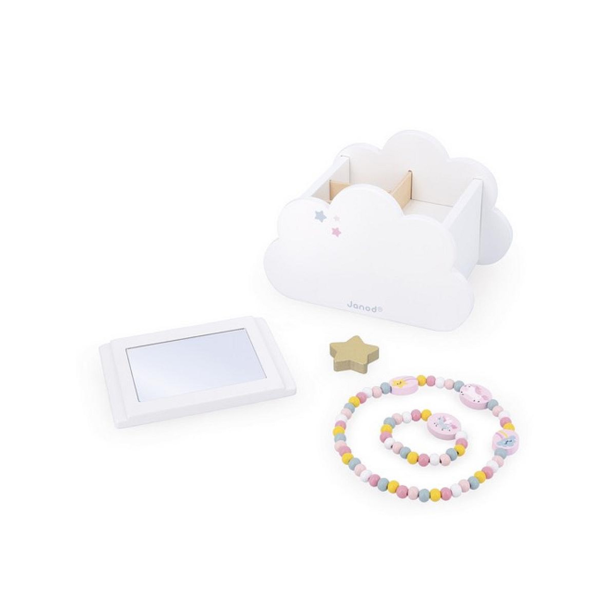 Voir la diapositive 3 : Juratoys-Janod Boite a bijoux Nuage blanche