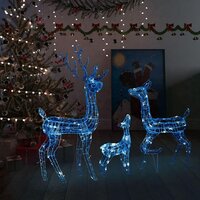 VIDAXL Feux d'artifice de Noël d'exterieur 4 pcs Blanc 20 cm 560 LED pas  cher 