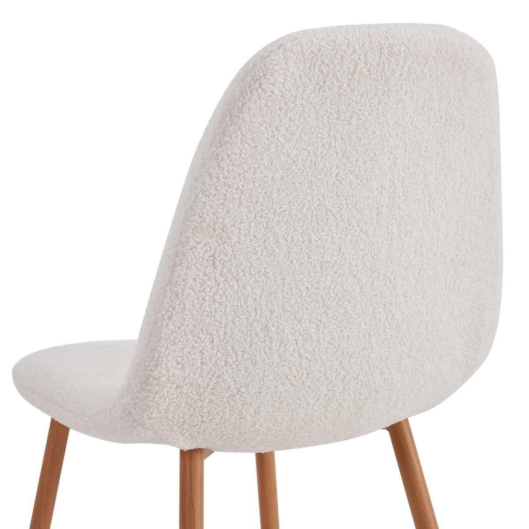Voir la diapositive 6 : The Home Deco Factory Lot de 4 chaises scandinaves  freya  86cm blanc
