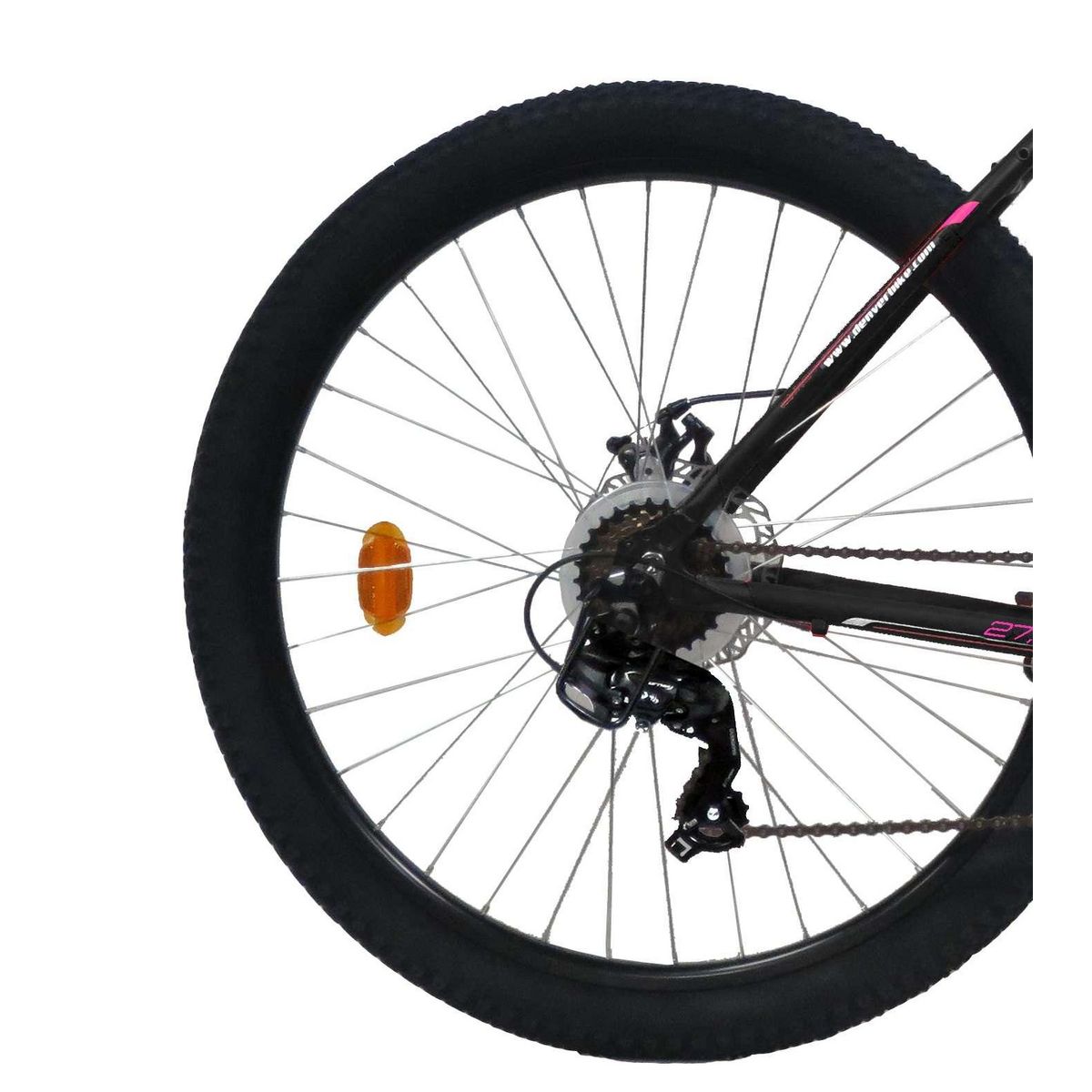 FREERIDER Vélo VTT 27,5'' Rigide Femme   Freerider   avec cadre rigide en aluminium - Double Freins à Disque - Dérailleur Shimano - Fourche télescopique et Jantes en aluminium renforcées noires