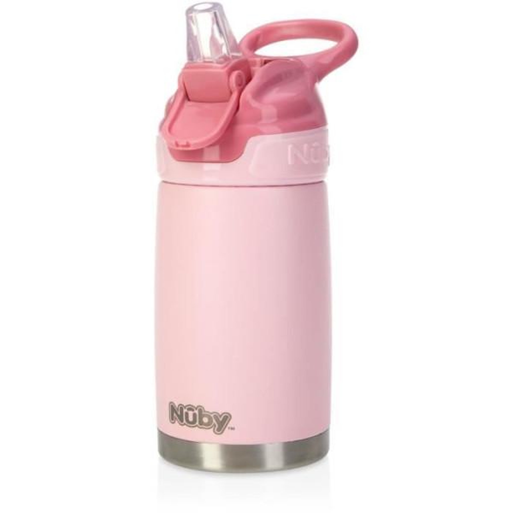 Voir la diapositive 2 : NUBY Gourde isotherme - NUBY - 300 ml - Acier inocydable - Rose