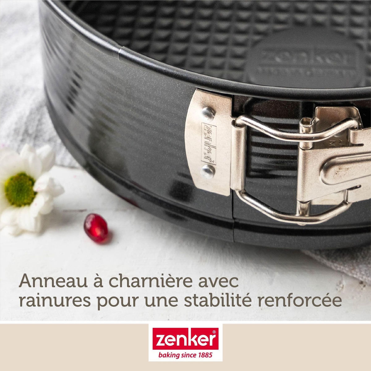 ZENKER Moule à manqué à charnière 26 cm Zenker PerfectBack+