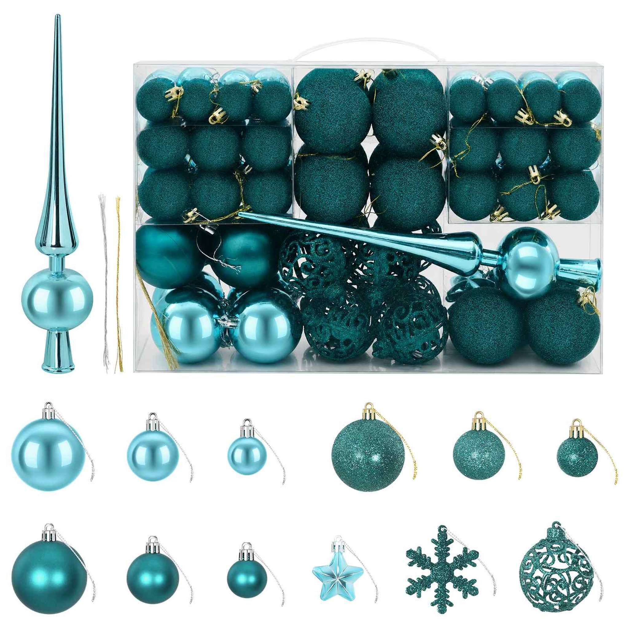 VIDAXL Ensemble de boules de Noël 111 pc Vert Diam. 6 cm Polystyrene