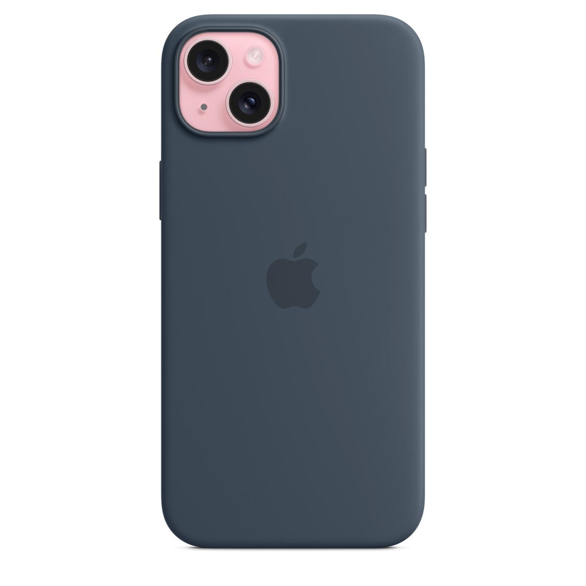 Voir la diapositive 3 : APPLE Apple Coque en silicone avec MagSafe pour iPhone 15 Plus Bleu orage