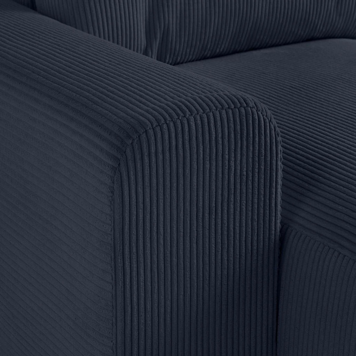 LISA DESIGN Garance - canapé modulable d'angle droit - 8 places - en velours côtelé