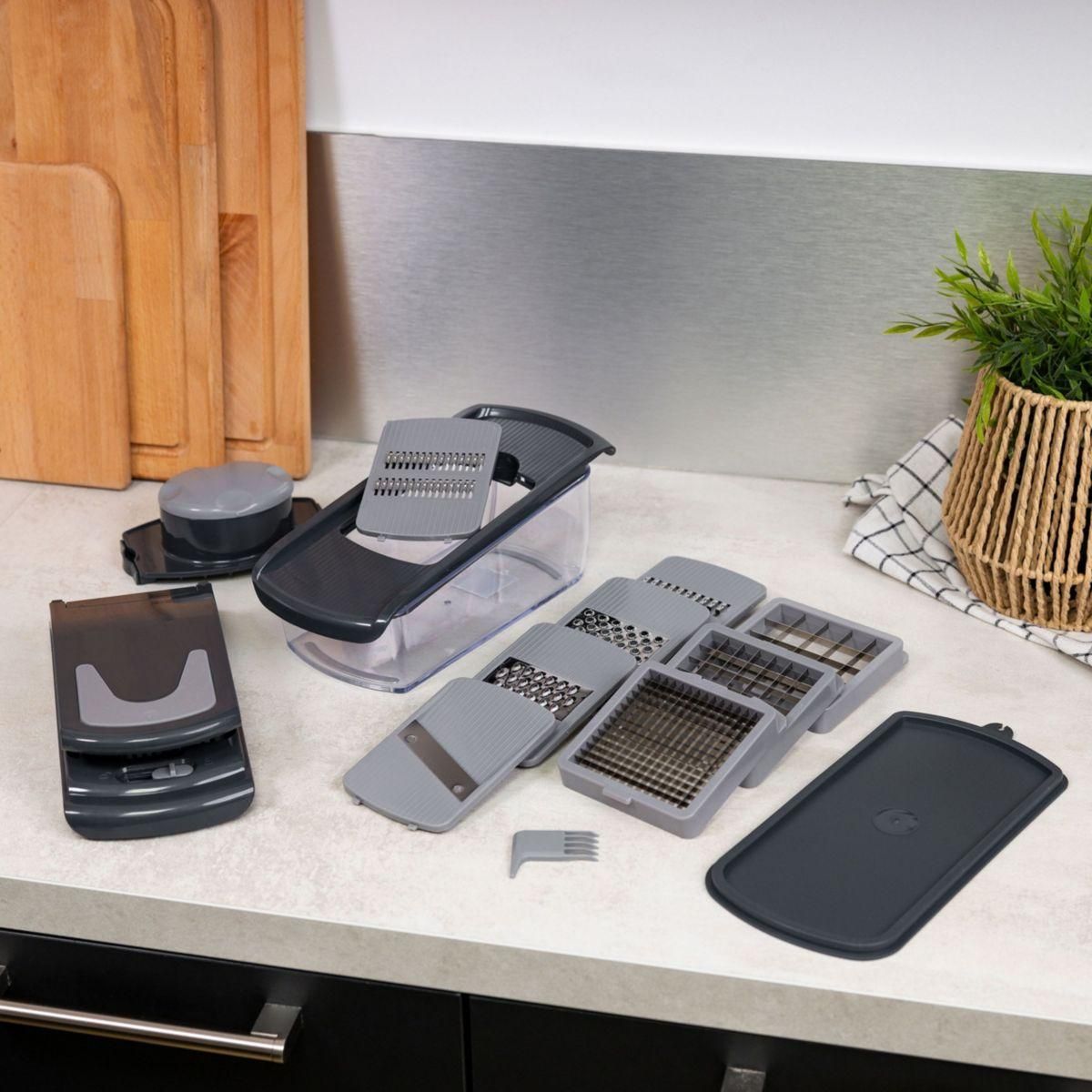 ESSENTIEL B Mandoline Multifonction avec bac récupérateur