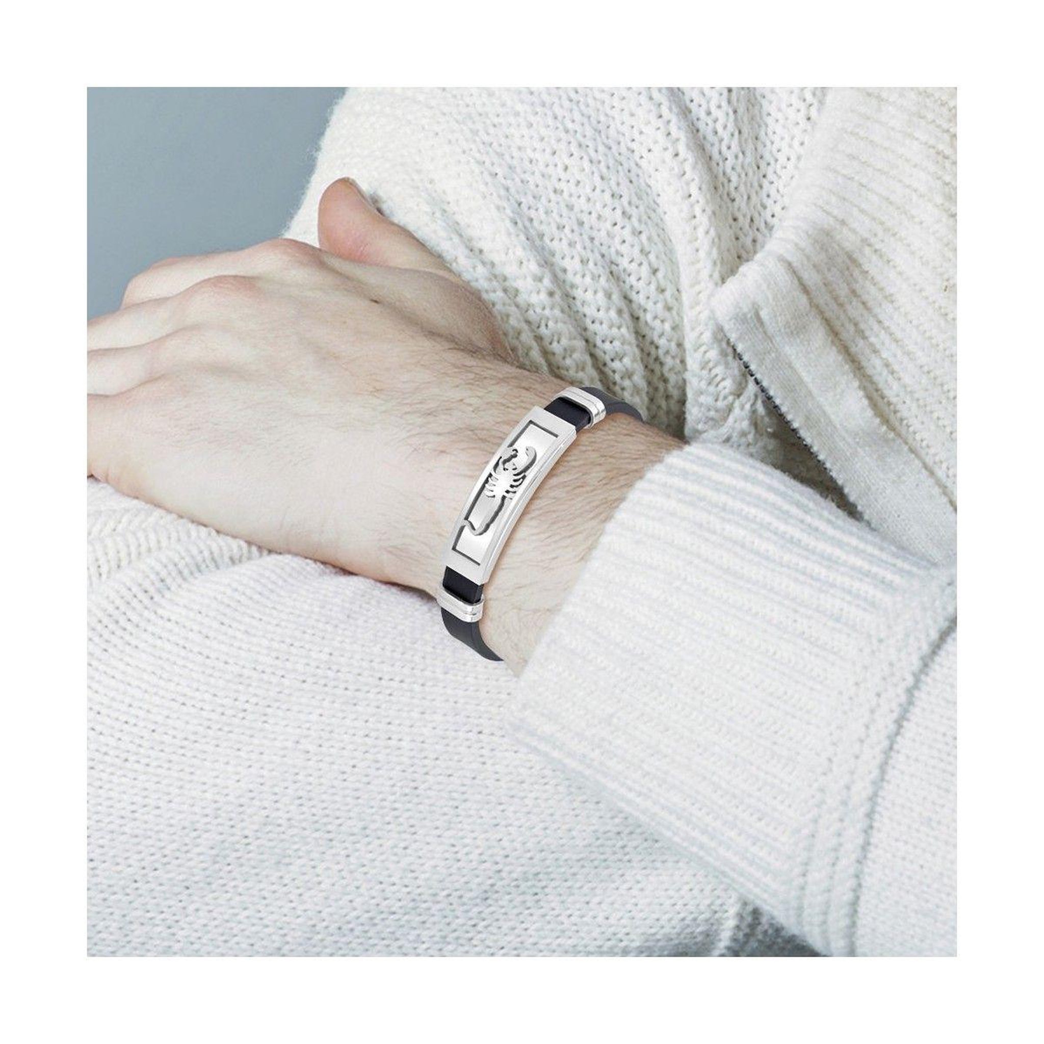 Voir la diapositive 2 : SC CRYSTAL Bracelet homme scorpion