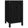 Voir la diapositive 5 : VIDAXL Boîte a linge Noir 44x44x76 cm Bois massif de pin