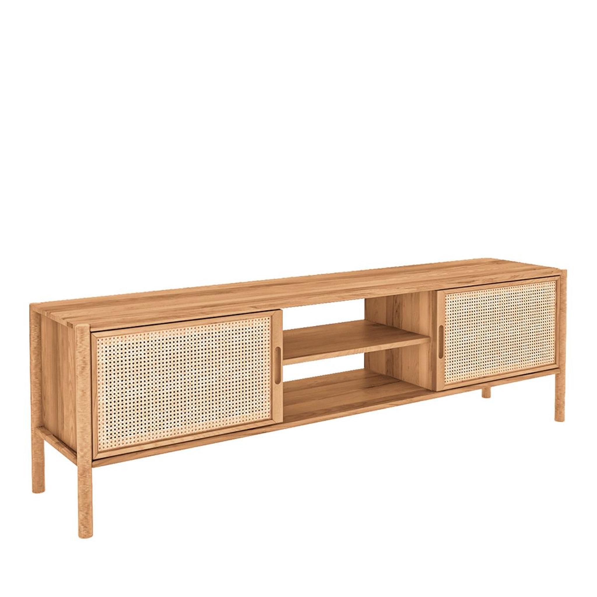 MAISON AUBERTIN Meuble de télévision hêtre et canage sogno 204x46 cm - Naturel