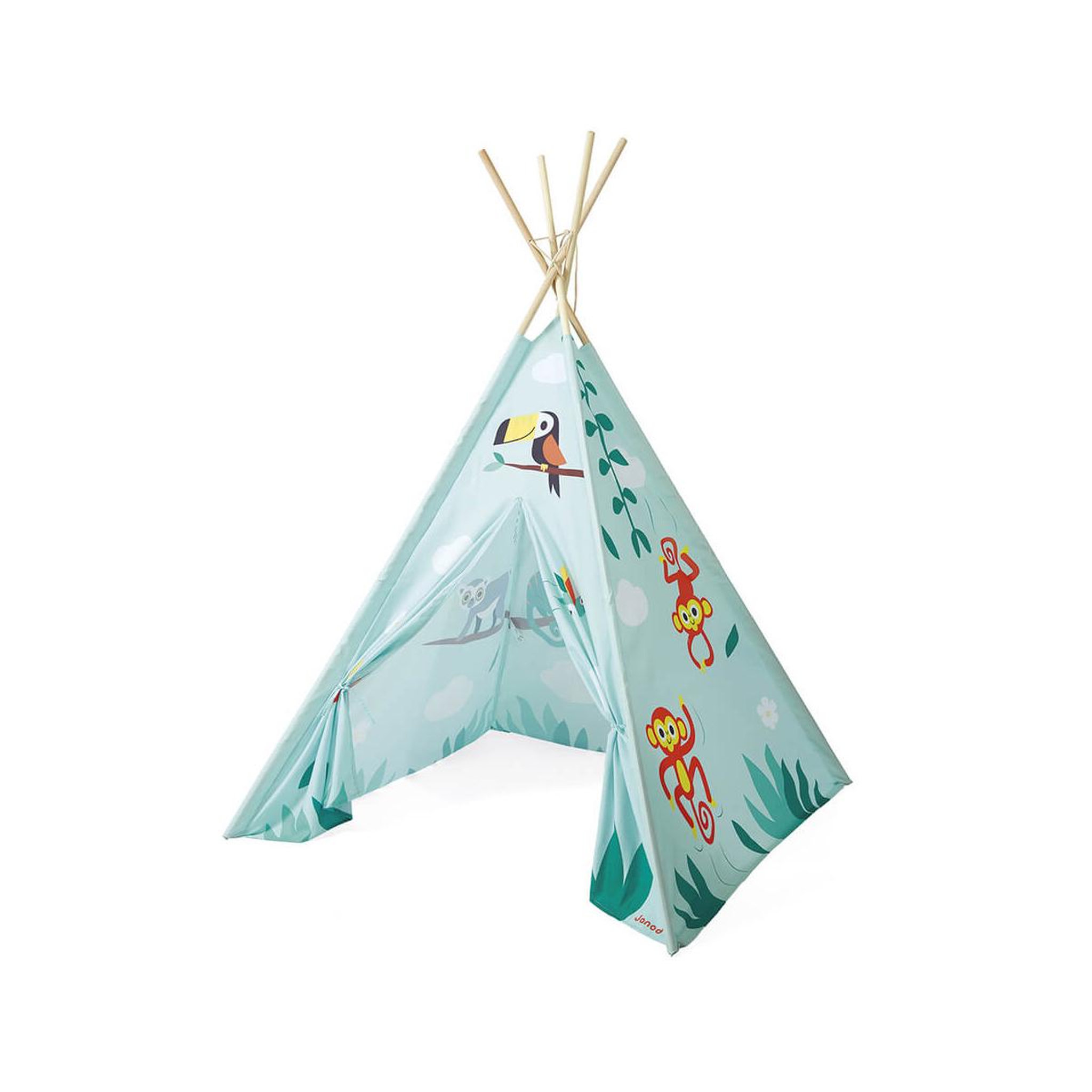 Voir la diapositive 2 : JANOD Collection Tropik Tipi tissu et bois