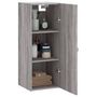 Voir la diapositive 5 : VIDAXL Armoire murale sonoma gris 34,5x34x90 cm
