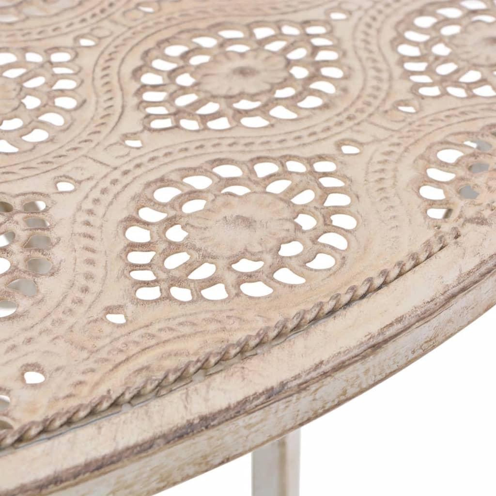 Voir la diapositive 3 : VIDAXL Mobilier de bistro 3 pcs Acier Blanc