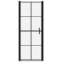 Voir la diapositive 3 : VIDAXL Porte de douche verre trempe 91x195 cm noir