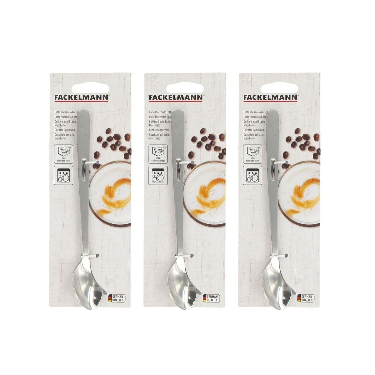 Fackelmann Lot de 3 cuillères à confiture en acier inoxydable Fackelmann