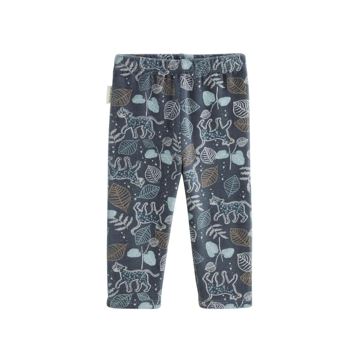 Petit Béguin Pyjama enfant 2 pièces en velours Félintrépide