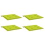 Voir la diapositive 3 : VIDAXL Coussins de chaise de jardin lot de 4 vert vif 40x40x3 cm