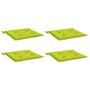 Voir la diapositive 3 : VIDAXL Coussins de chaise de jardin lot de 4 vert vif 40x40x3 cm