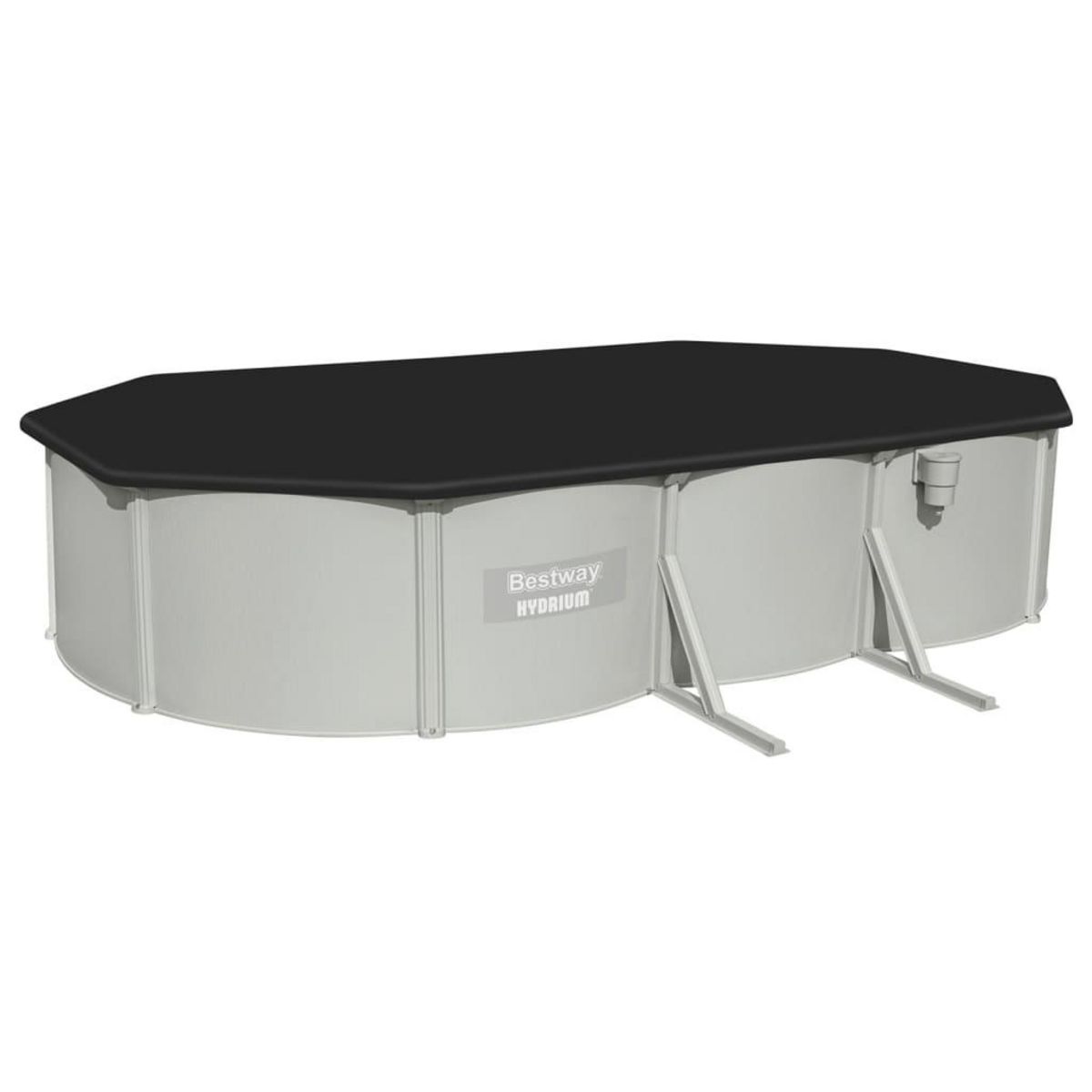 BESTWAY Bestway Piscine encadree hors sol ovale Hydrium 610x360x120 cm